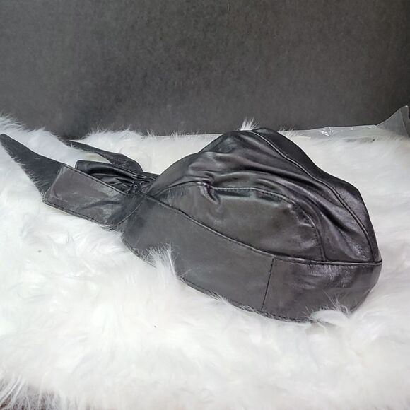 REBEL RYDER Leather Skull Cap - Picture 1 of 7